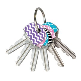 Lucky Line, Vinyl, Designer Pattern Key Identifier Caps, 4 Pack (16304)