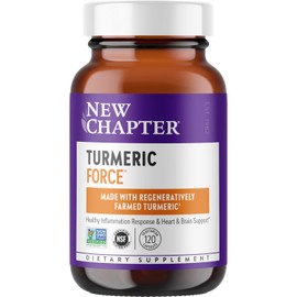 New Chapter New Chapter Turmeric Supplement, One Daily, Heart, Brain & Healthy Inflammation Support, Supercritical Turmeric Curcumin Means No Black Pepper Needed, Non-GMO, Gluten Free – 120 Count (4 Month Supply)
