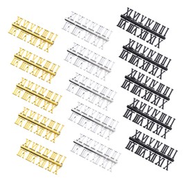 Mipcase 15 Sets Clock DIY Numerals Roman Arabic Accessories for Wall Clocks Space Saving Design Durable Material for DIY Enthusiasts and Giving