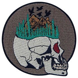 Flying From Skull Island Patch Embroidered Applique Badge Iron On Sew On Emblem