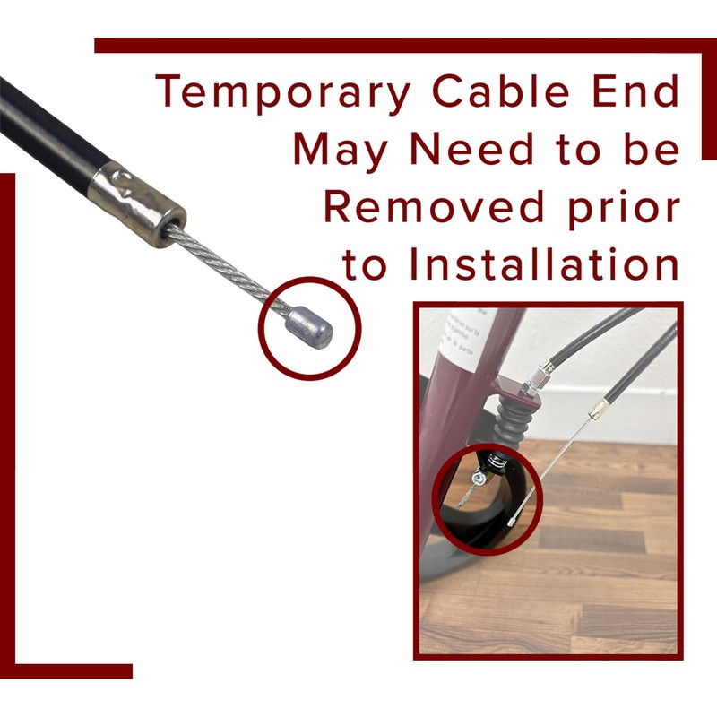 AlveyTech 34" Walker Brake Cable Replacement - for Most Mobility