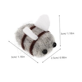 IWOWHERO 10Pcs Small Felt Bees for DIY Craft Projects Cute Bee Shape Handcraft Accessories for Clothing and Hat Decoration Present for Craft Lovers