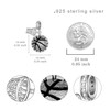 Basketball Hoop Sports Charms for Bracelets 925 Sterling Silver Basketball