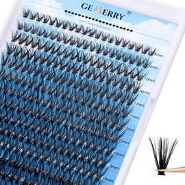 GEMERRY Individual Lashes 280pcs Lash Extensions 30D Lash Clusters Mixed Tray Cluster Lashes Eyelash Clusters 0.07 C Curl DIY Eyelash Extension Individual Lash Extensions 3D Effect Reusable Handmade Matte Cluster Eyelashes (30D-0.07C, 8-16mm)