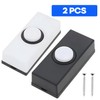2 Pcs Universal Wired Doorbell - Garage Doorbell Button Chime