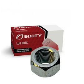 Sixity Auto Nickel Plated Bulge Open Wheel Lug Nuts - 9/16-18tpi .825" - Standard Length