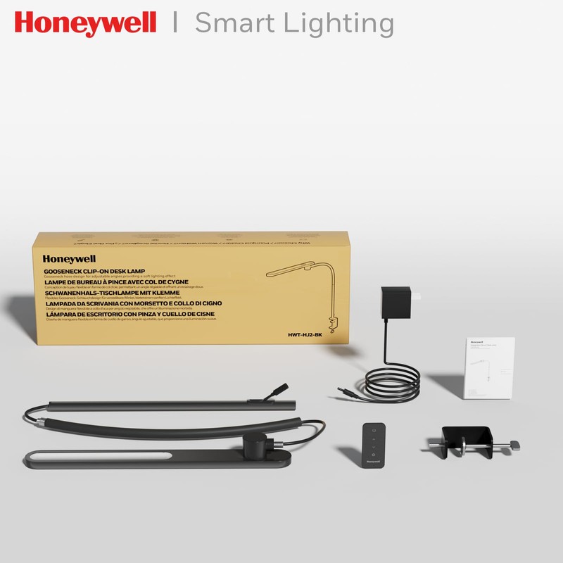 Honeywell HJ2 Clip On LED Desk Lamp with Clamp, Adjustable