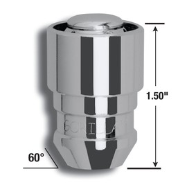 Gorilla Automotive 61681 Acorn Gorilla Guard Locks (1/2" Thread Size) - Pack of 4