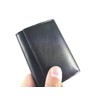 Black Leather Key Holder/Key Case Wallet Key Ring Soft Nappa