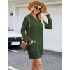 CiCiBird Women Fall Sweater Dress Knit V Neck Pullover Casual