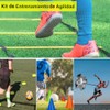 AdooAdii Equipo de Entrenamiento de Agilidad de Fútbol 46pzs, Juego