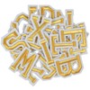AvoDovA 52 Pieces Iron on Letters Alphabet A-Z Letters Sew