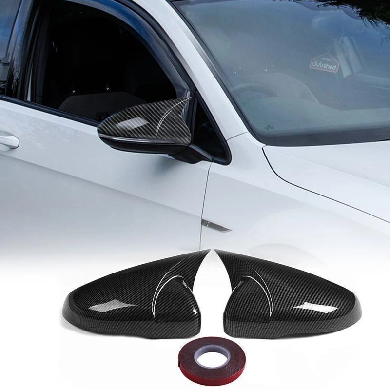 VEHICULOS Direct Replacement Carbon Fiber Mirror Cover Caps For VW