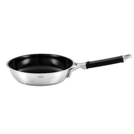 RÖSLE Silence Pro CeraPlus Frying Pan, Non-Stick & Robust, Diameter 20 cm, Heat Resistant up to 260 °C, Ceramic Seal, Silver, 18/10 Stainless Steel, Dishwasher Safe
