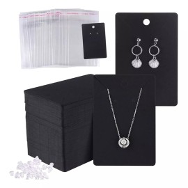 Nierbo 400 Pcs Expositor Cartones Para Aretes, Collar, Joyería