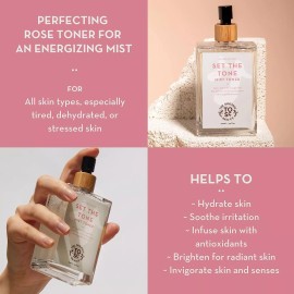 Organic Skin Set The Tone Hydrating Rose Mist Toner 100ml Refreshing & Hydrating