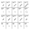 Tradespro 240 Piece Zinc Metric Nut and Bolt Assortment -