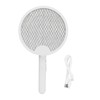 2 in 1 Electric Fly Swatter Rotatable Fly Killer Light