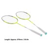 2 Player Badminton Racquets Set Lightweight Carbon Composite Double Rackets