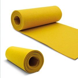 VmG-Store Felt Roll 240 cm x 30 cm x 3 mm Felt Fabric Polyester for Sewing Crafts DIY Decoration Patchwork Decorative Felt Craft Felt Bag Felt Mat (035 Yellow)