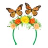 Boland 01434 - Butterfly Headband Tiara with Flowers, Accessories for
