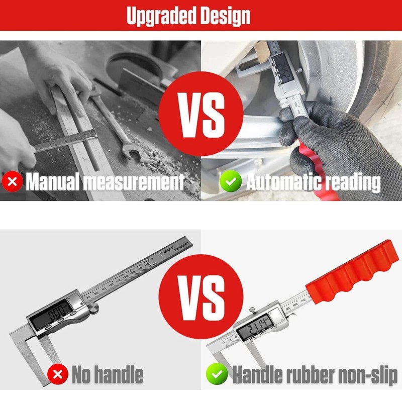 Disc Brake Rotor Micrometer, 6 Inch Brake Rotor Caliper Measuring
