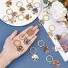 SUPERFINDINGS 18Pcs Tree of Life Keychain with Gemstone Chip Beads