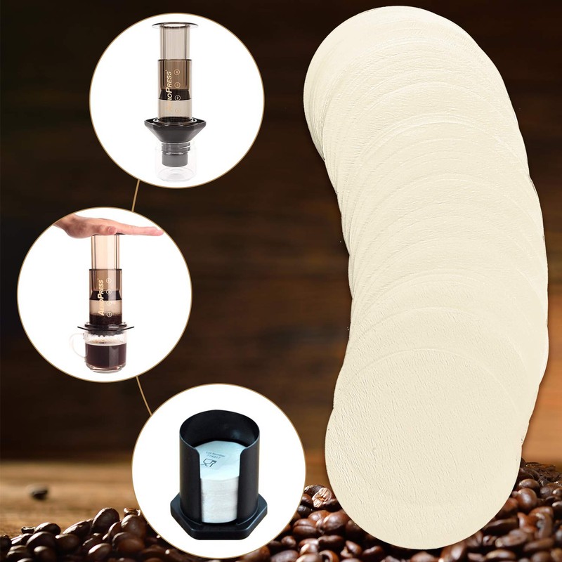 Outus 500 Pieces Replacement Paper Filters Compatible with Aeropress Coffee