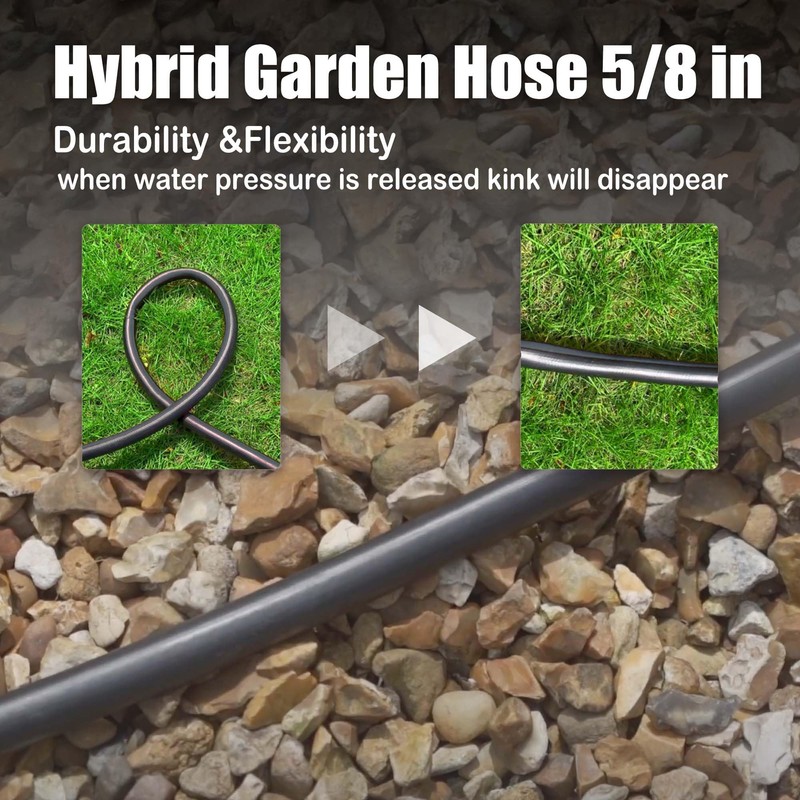 15FT Female to Female Leader Hose, 5/8 in, 3/4 GHT