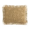 Beatrice Home Fashions Medallion Chenille Bedspread, Standard Sham, Gold