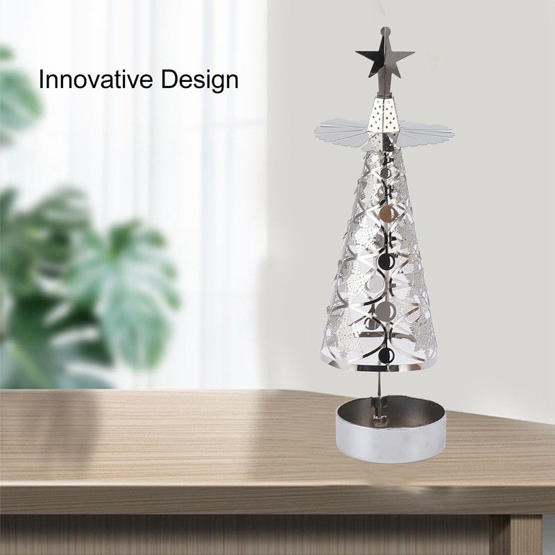 Spinning Candle Holder Rotating Candlestick Set for Romantic Wedding Christmas