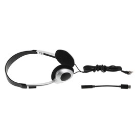 TEHAUX Portable Retro Headphones with Vintage Design Stylish Wired Headset for School and Travel Compatible with Computers Phones and Tablets Comfortable and Durable with Inline Controls