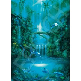2000 Piece Jigsaw Puzzle Enchanted Pool Super Small Piece (15.0 x 20.9 inches (38 x 53 cm)