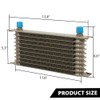 G-PLUS Engine Transmission Oil Cooler Kit Universal Aluminum Oil cooler
