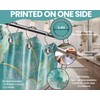 Bxpaitx Turquoise Shower Curtain Aqua Teal and Gold Abstract Floral