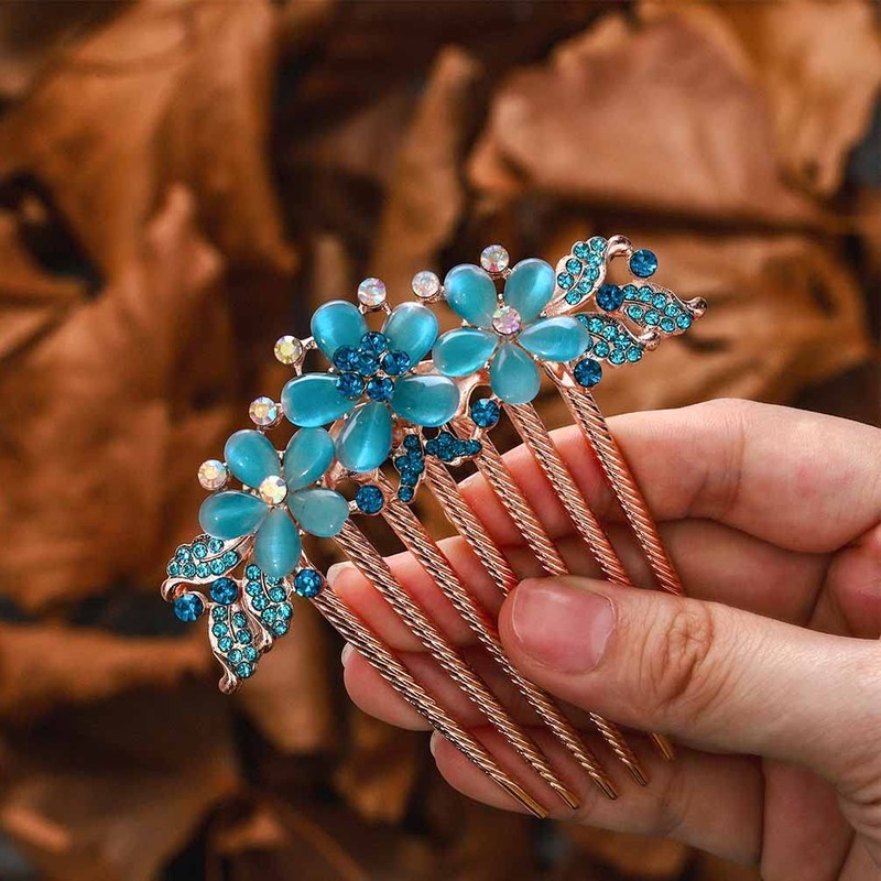 Bohend Rhinestone Comb, Crystal Hair Clips, Decorative Hair Combs, Bridal