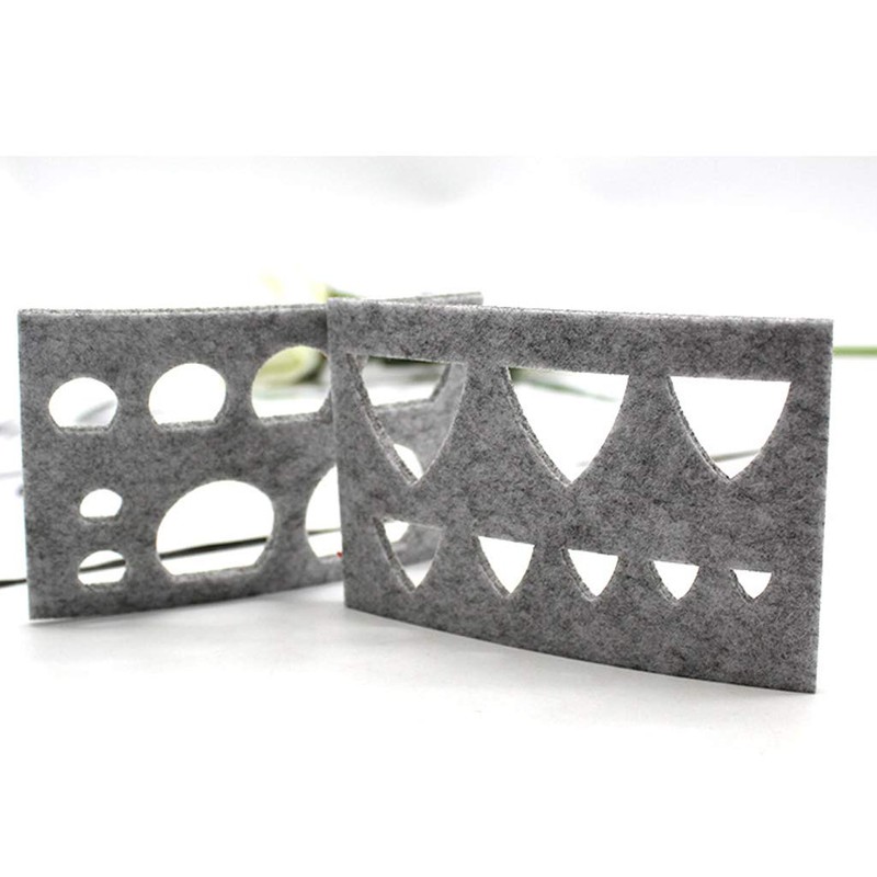 Buwei 8pcs Wool Felt Mold Needle Felting DIY Craft Stencil