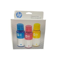 HP Genuine HP 31 3-Pack Cyan, Magenta, Yellow Ink Bottles 9C228AN EXP 9/25