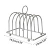Ekoama Stainless Steel Toast Bread Rack 6 Slices Bread Box