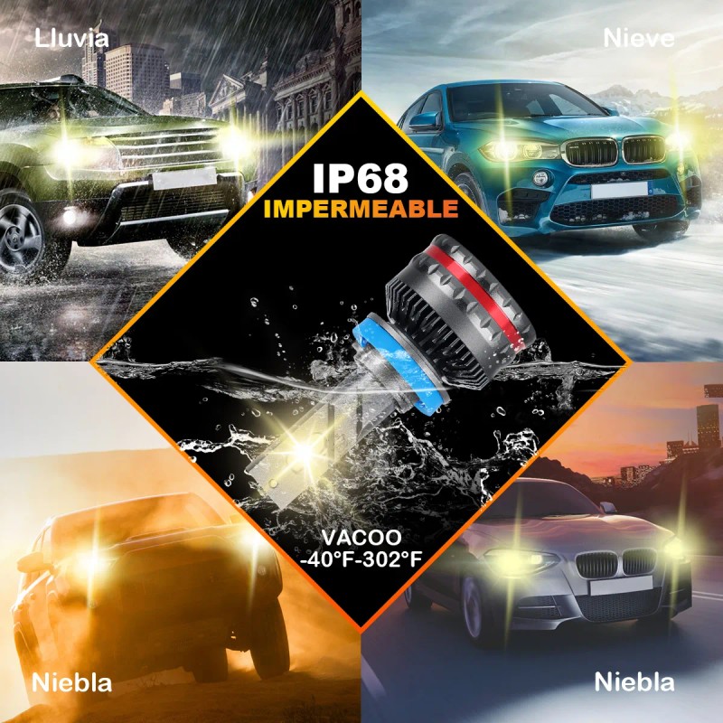 Kit De Faros Led H4 H7 H11 9005 9006 9007