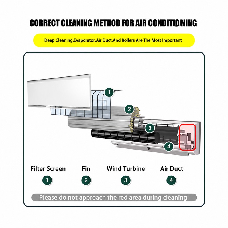 Air Conditioner Cleaning Kit for Wall-Mounted AC – PVC Drain