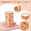 Lounsweer 4-Pack Mexican Talavera Candle Set - Scented Tequila Shot