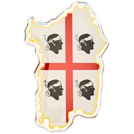 4R Quattroerre.it 32132 3D Sticker Sardinia Sticker HQ 44 x 68 mm