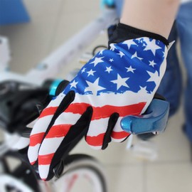 Bike MTB Gloves with for Off-Road Motorcycles - Mountain Climbing - Hiking and Other Outdoor Sports use, Male and Female Common. (White, XL)