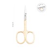 TITANIA Solingen Cuticle Scissors with Thin Tip (Gold-Plated, 9.5 cm)