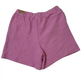 Victoria's Secret PINK Victoria’s Secret Dad Shorts Size L Pink Ribbed Pockets Stretch High Waist