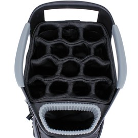 Ram Golf Deluxe Cart Bag with 14 Full Length Dividers and Putter Hole, Black/Blue/Silver