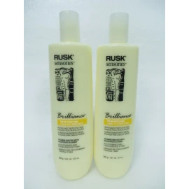 RUSK BRILLIANCE LEAVE IN CONDITIONER 13.5 OZ  (Lot of 2)