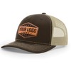 Custom Leather Patch Richardson 112 Trucker Hat for Men &