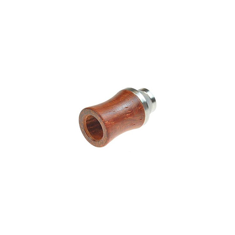 Armerah Woody Curve 510 Drip Tip eCig Mouthpiece Short/Big Wood/Steel